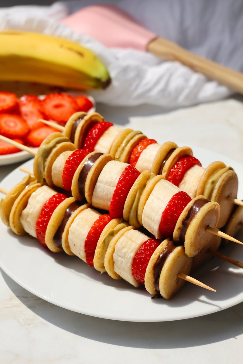 Mini Pancake Skewers With Frozen Pancakes