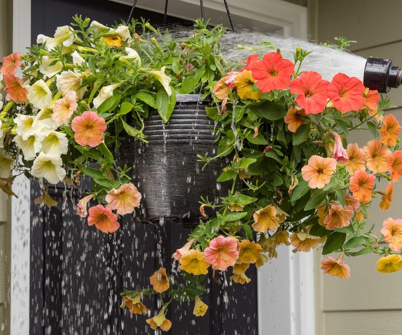 Heat makes the leaves lose water faster than roots can replace it