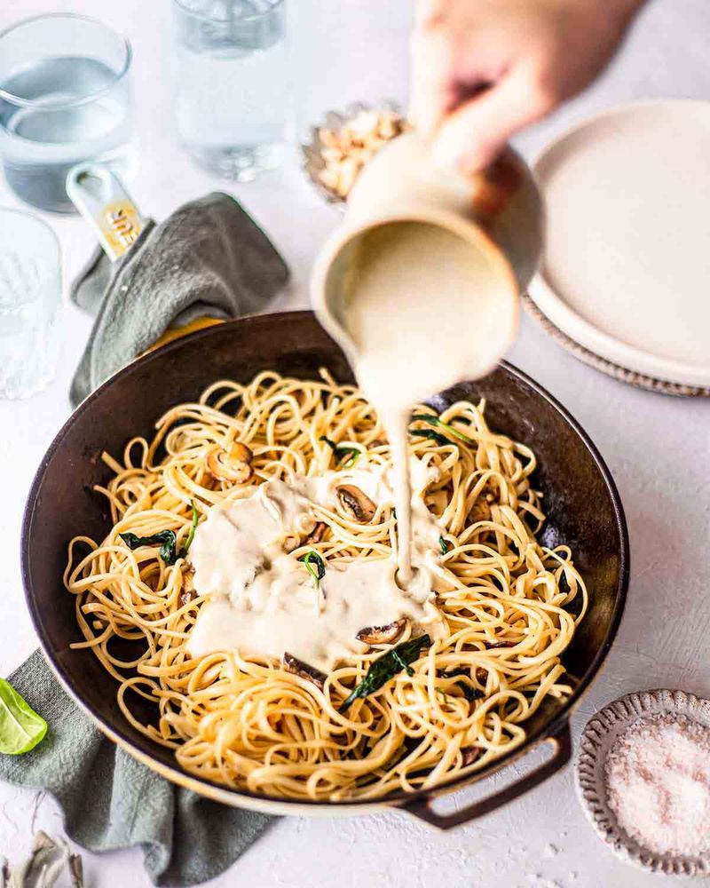 Pasta With Bean “Alfredo”
