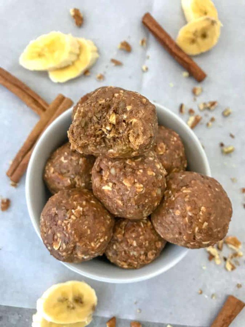 Peanut Butter Banana Bread Bites