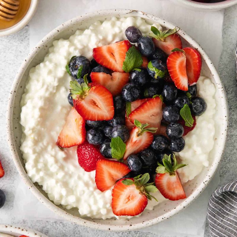 Cottage Cheese And Fruit Plate
