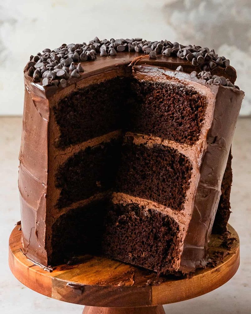 Triple Chocolate Layer Cake