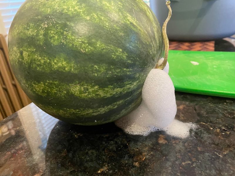 A sour, wine-like smell from the outside