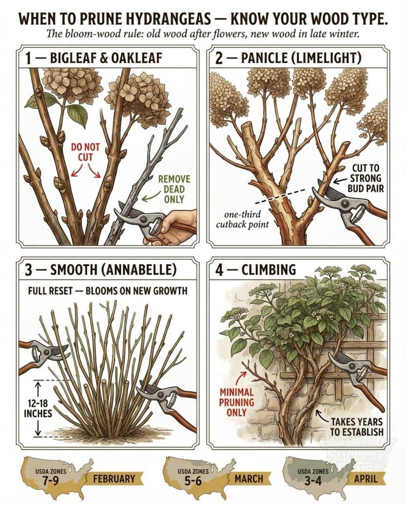 Use bloom wood to choose pruning—not to predict flowers