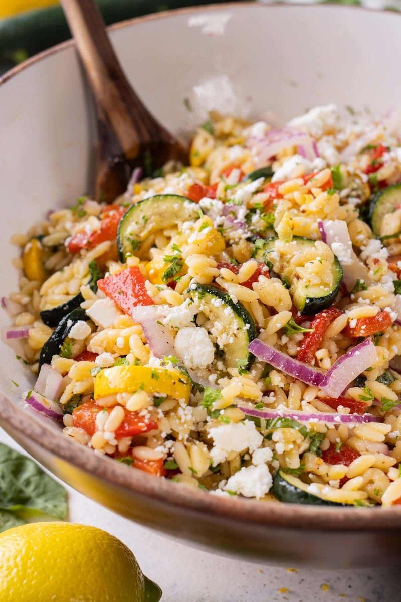 Lemon Orzo Pasta Salad