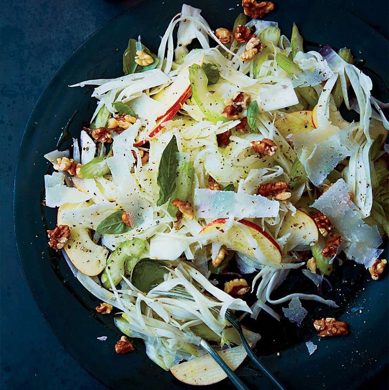 Celery and Apple Shaved Salad with Rosemary Dressing