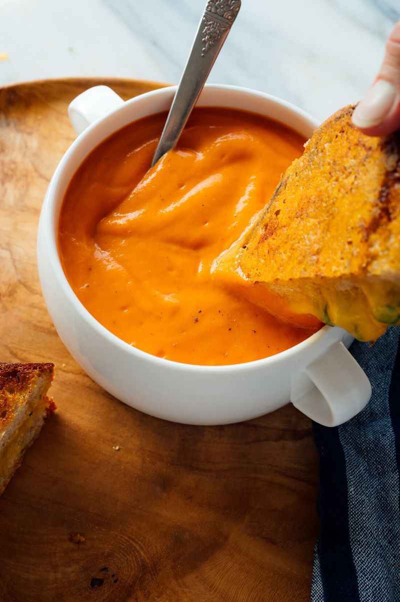 Grilled Cheese And Tomato Soup