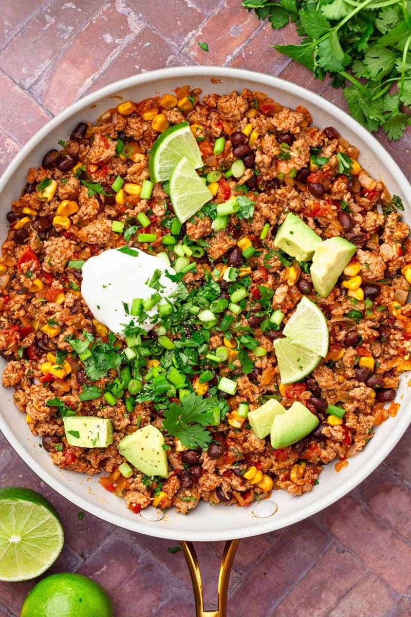 Mexican Turkey Skillet