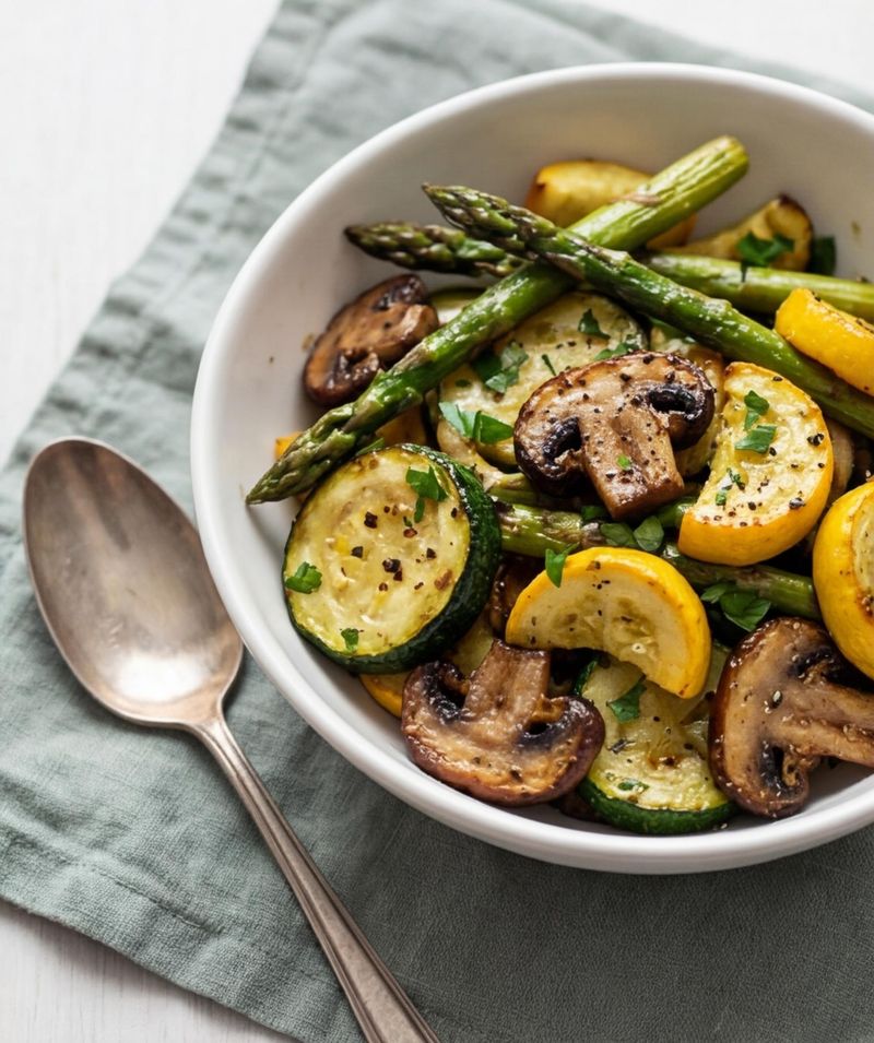 Tender vegetables (zucchini, summer squash, asparagus)