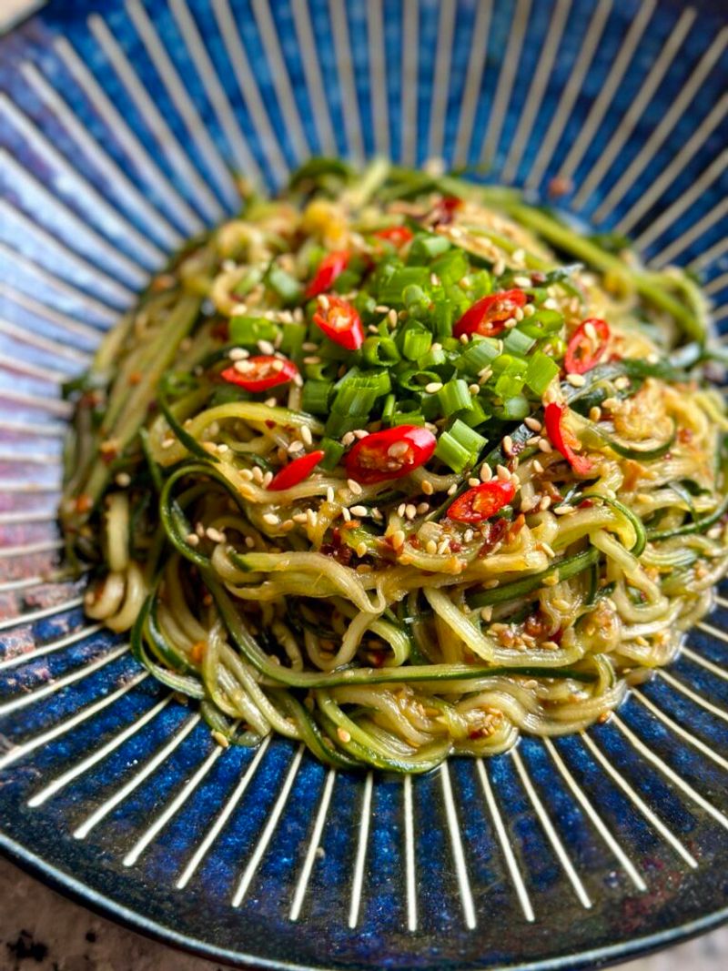 Spicy Cucumber Noodle Bowl