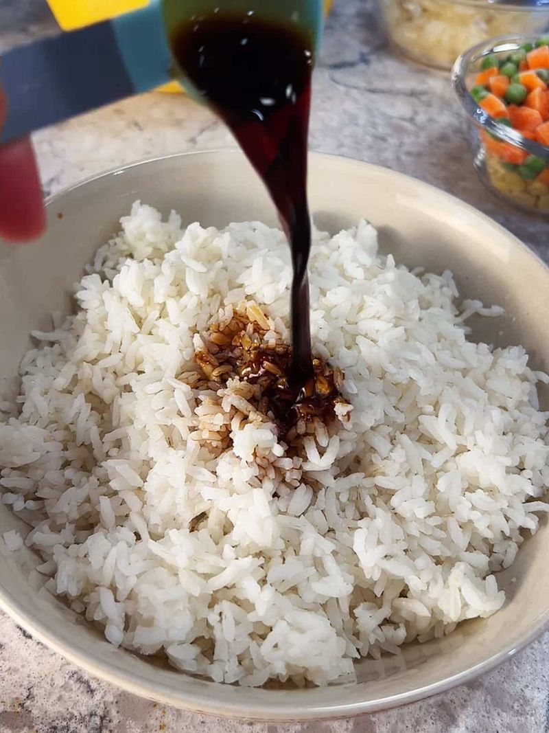 Drizzle with Soy Sauce or Sesame Oil