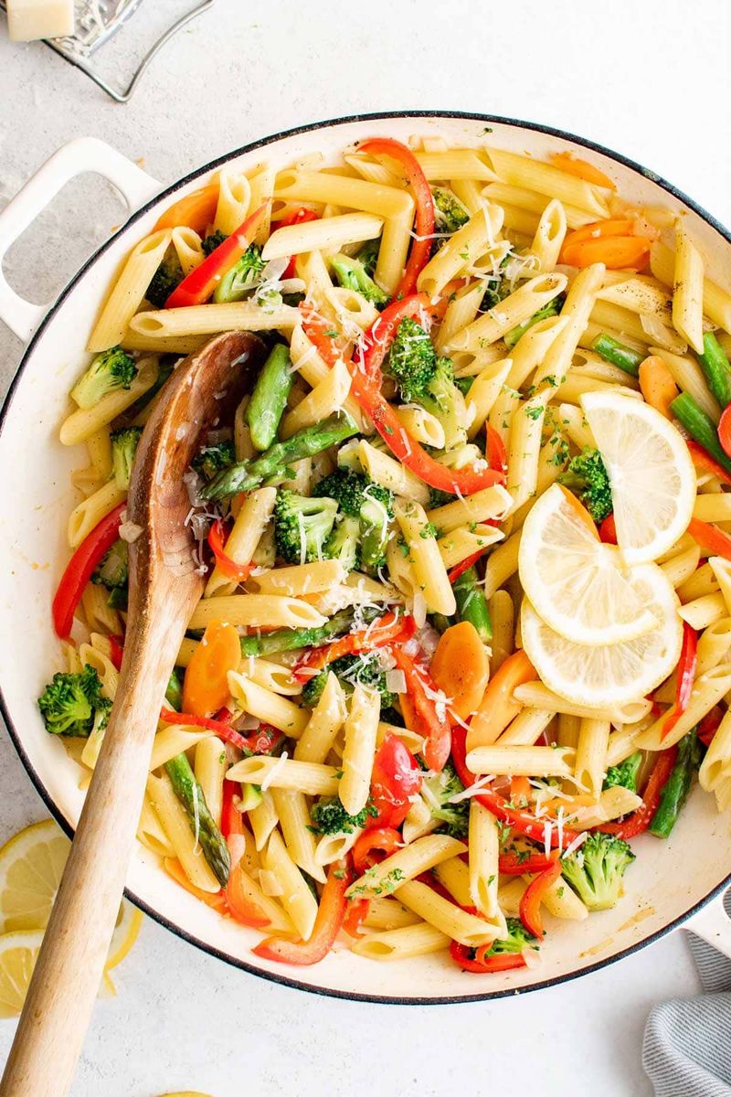 Simple Pasta Primavera Shortcut