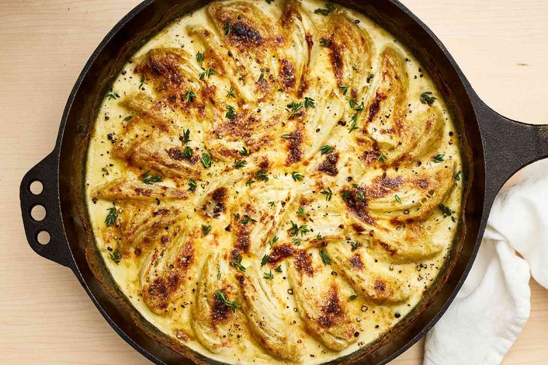 Celery Gratin with Fennel and Panko Crust
