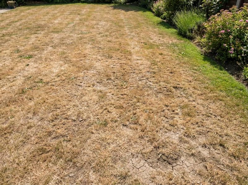 Brown color alone cannot tell you whether the lawn is dormant or damaged