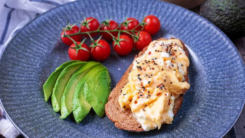 Cottage Cheese Scramble with Lavash