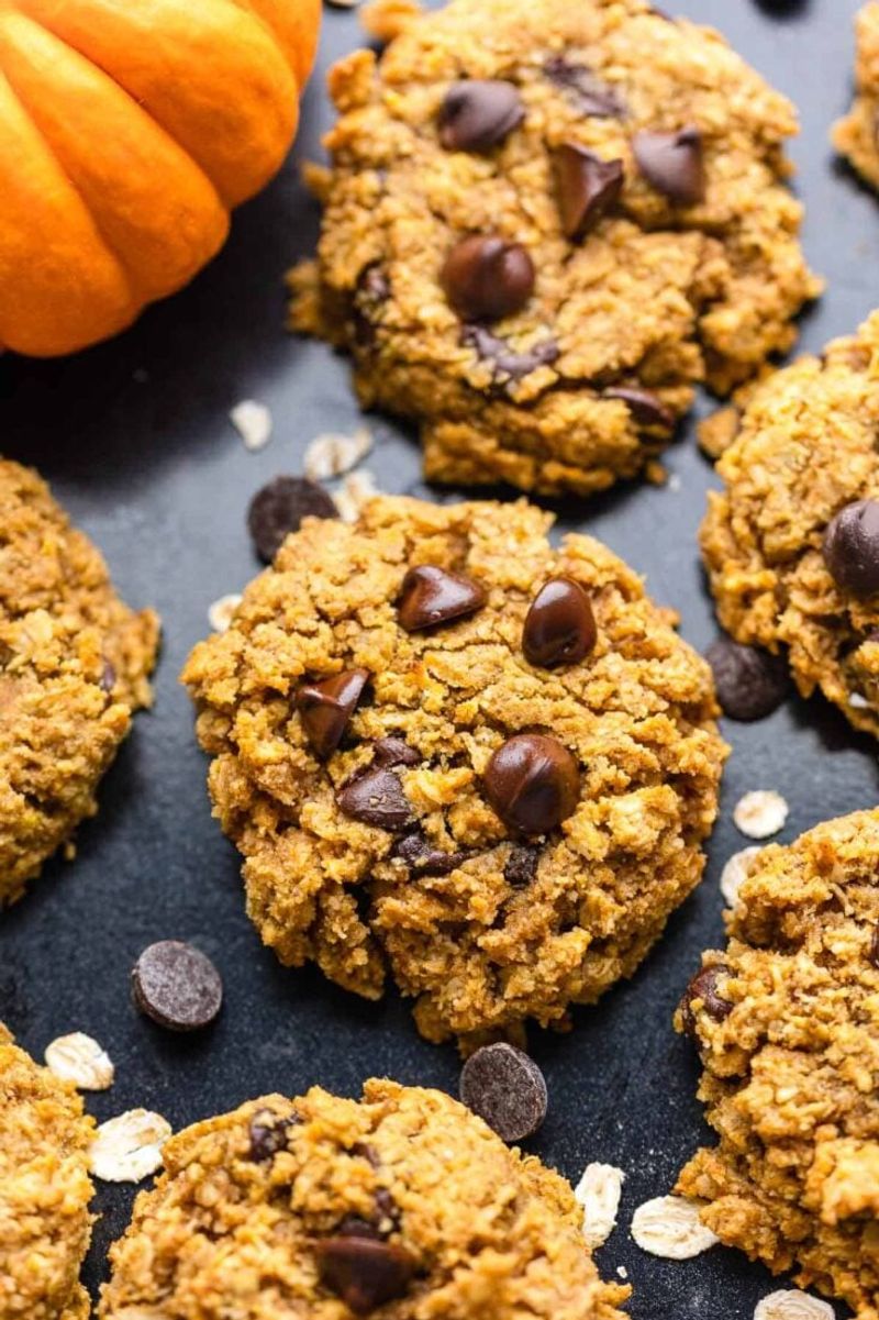 Pumpkin Spice Oatmeal Cookies