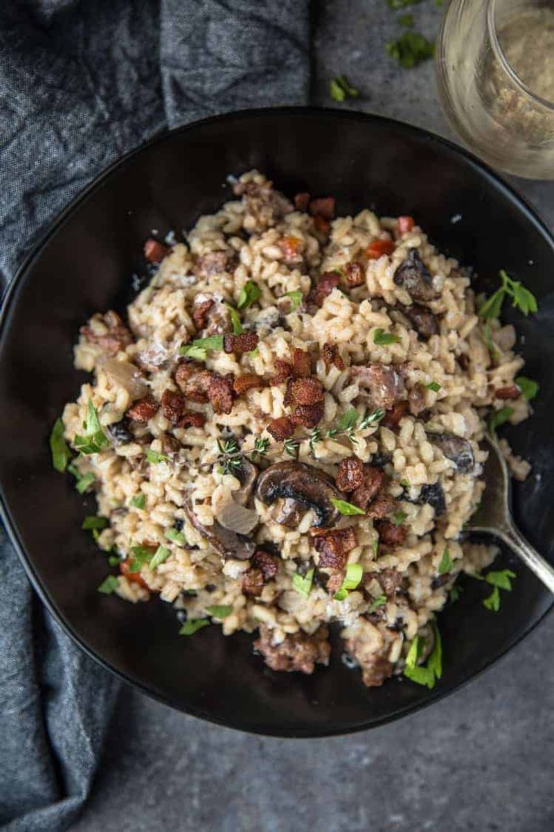Italian Sausage and Mushroom Risotto
