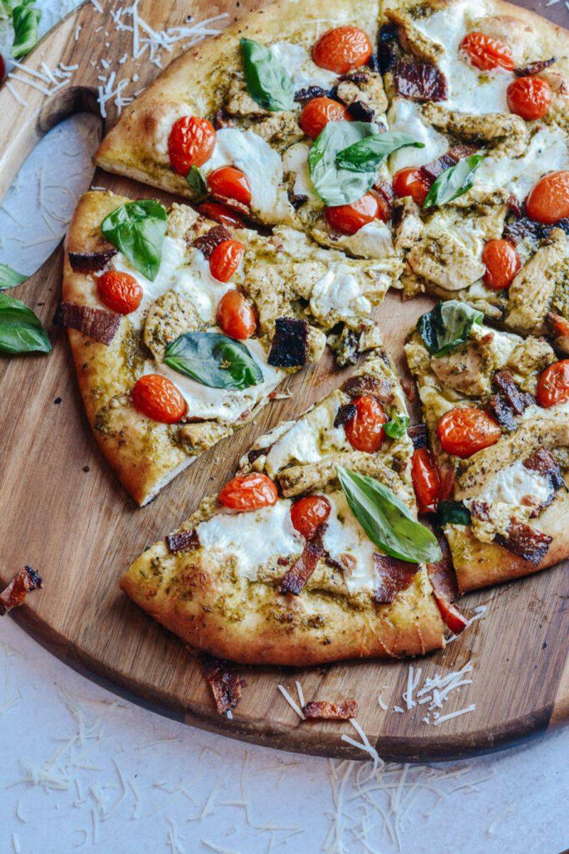 Pesto Chicken Pizza