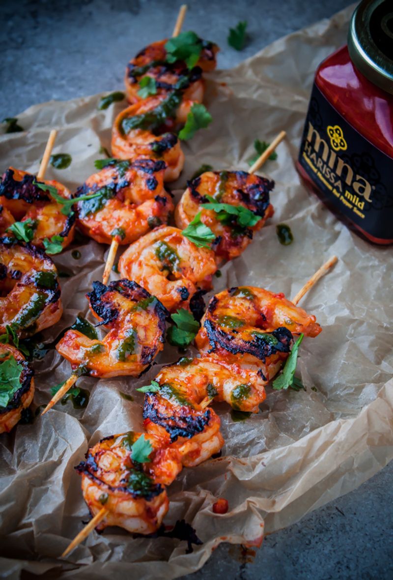 Harissa Grilled Shrimp