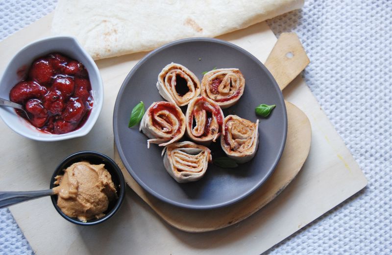 PB&J Banana Wraps (Yes, For Dinner)