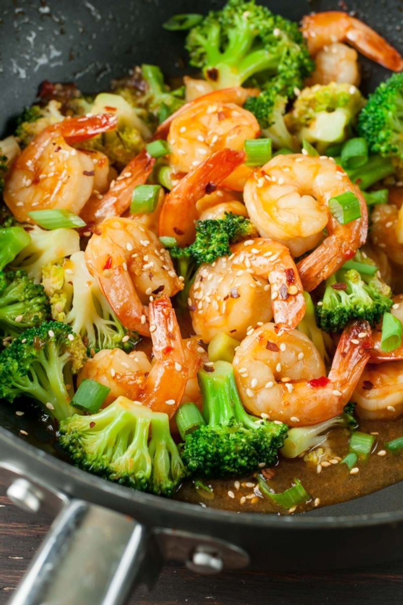 Szechuan Shrimp with Broccoli