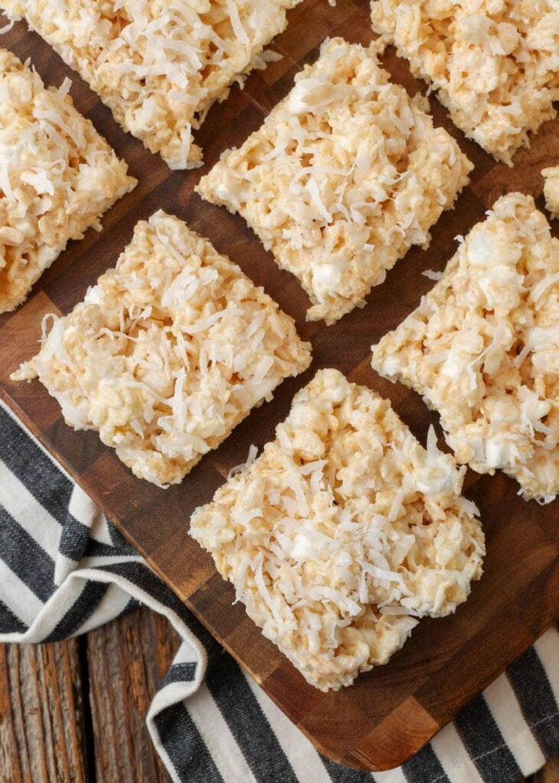 Coconut Rice Krispies Treats
