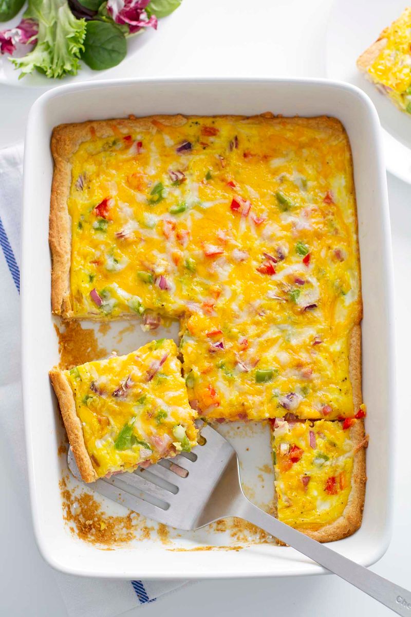Denver Omelet-Style Crescent Roll Casserole