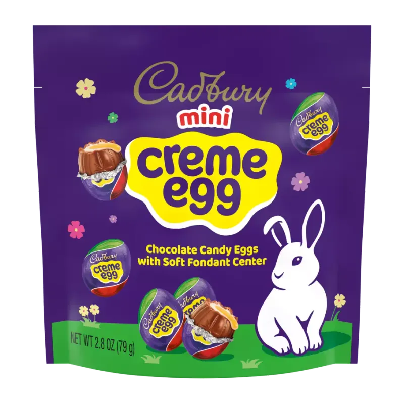 Mini Creme Eggs in a Stand-Up Pouch