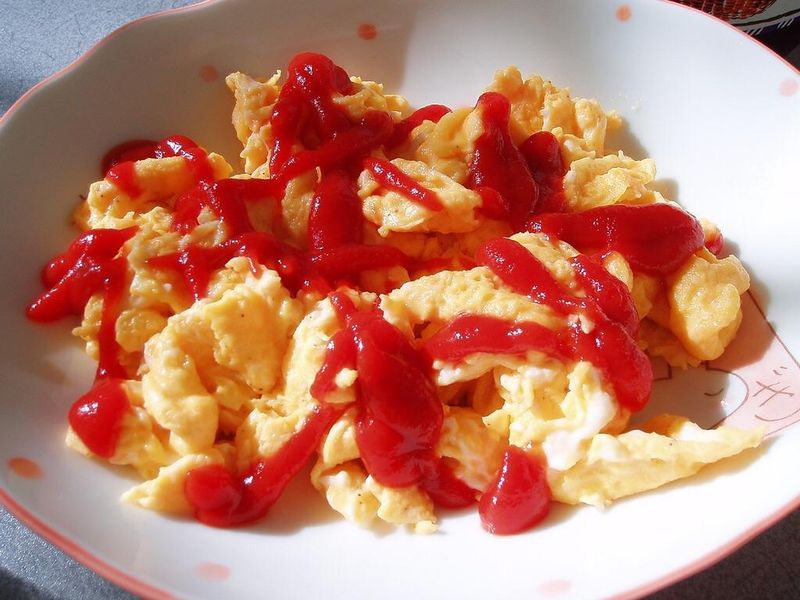 Ketchup On Scrambled Eggs