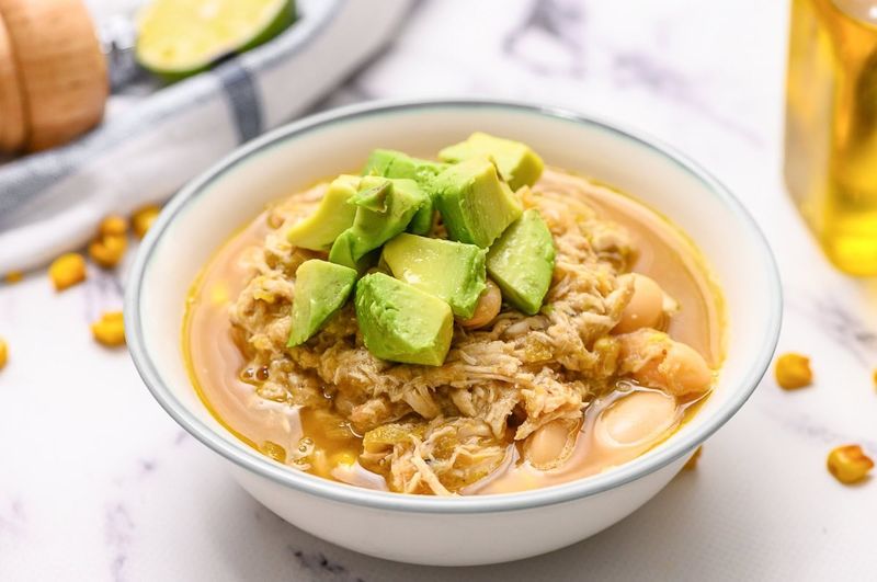 White Chicken Chili With Hominy