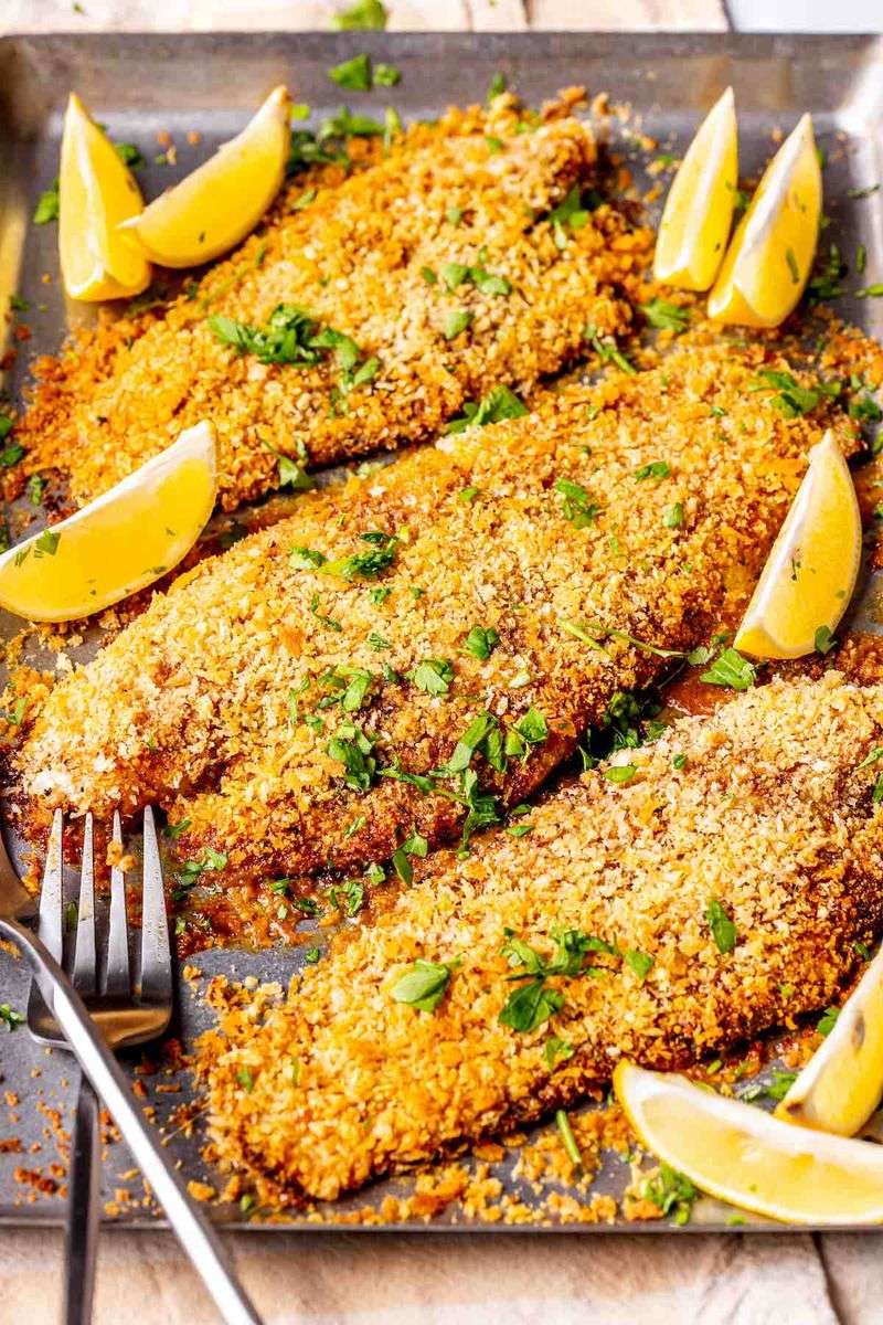 Baked Tilapia With Parmesan Herb Crust