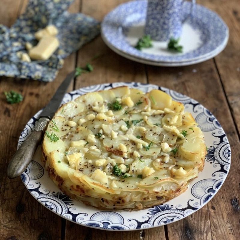 Teisen Nionod (Welsh Onion Cake)