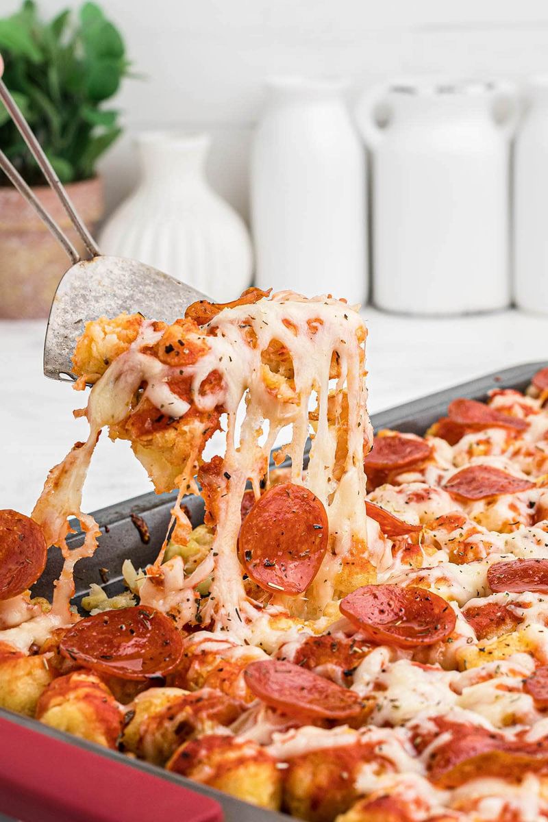 Pizza Tater Tot Casserole
