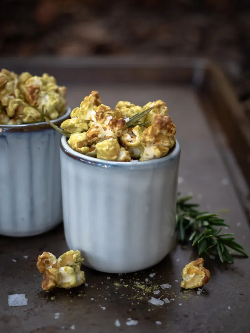 Matcha Chocolate Popcorn