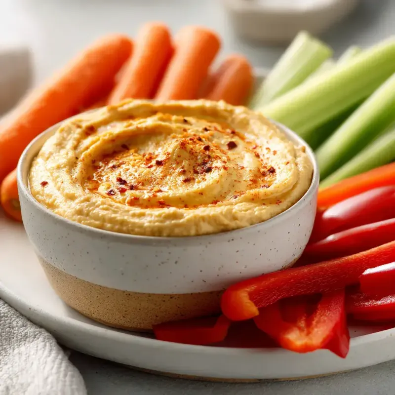 Hummus with Crunchy Vegetables