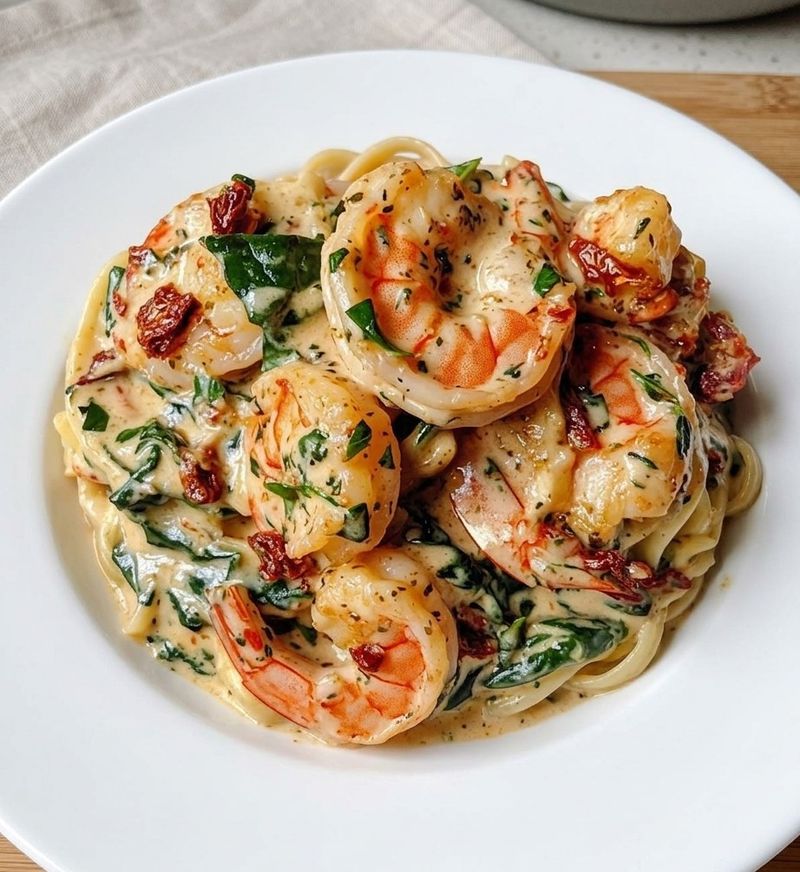 Tuscan Shrimp Pasta