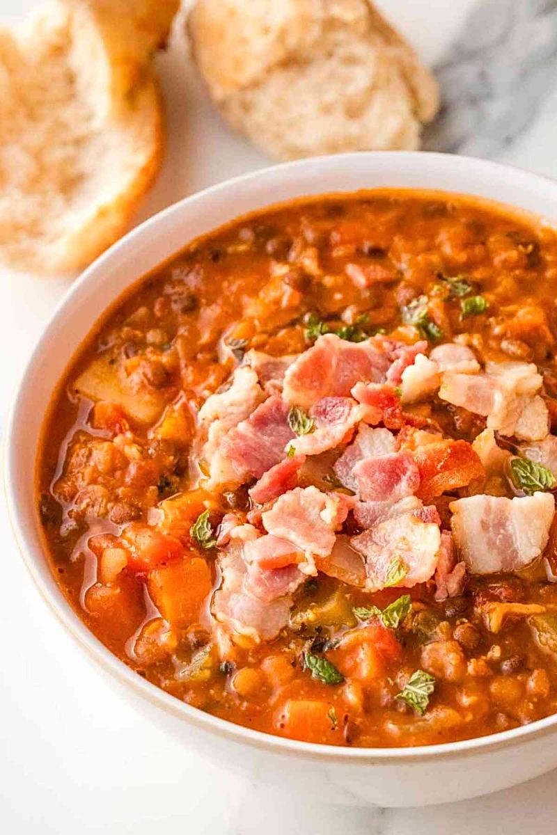 Lentil And Bacon Soup