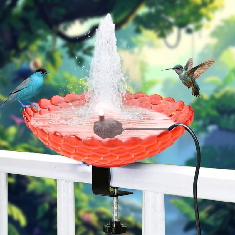 Hang Your Feeder Over a Water Feature