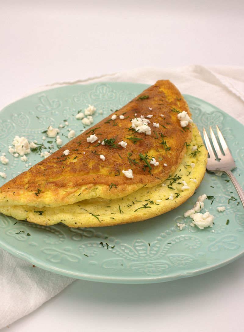 Goat Cheese Omelet With Herbs