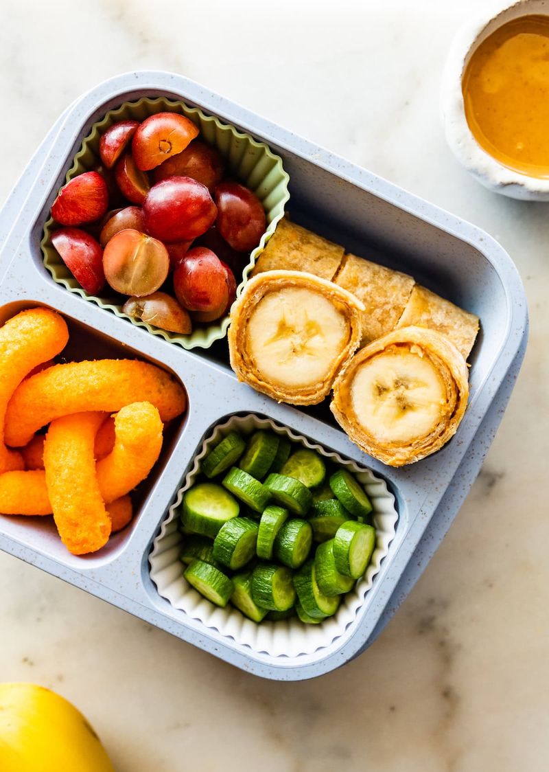 Sunflower Butter and Banana Sushi Rolls
