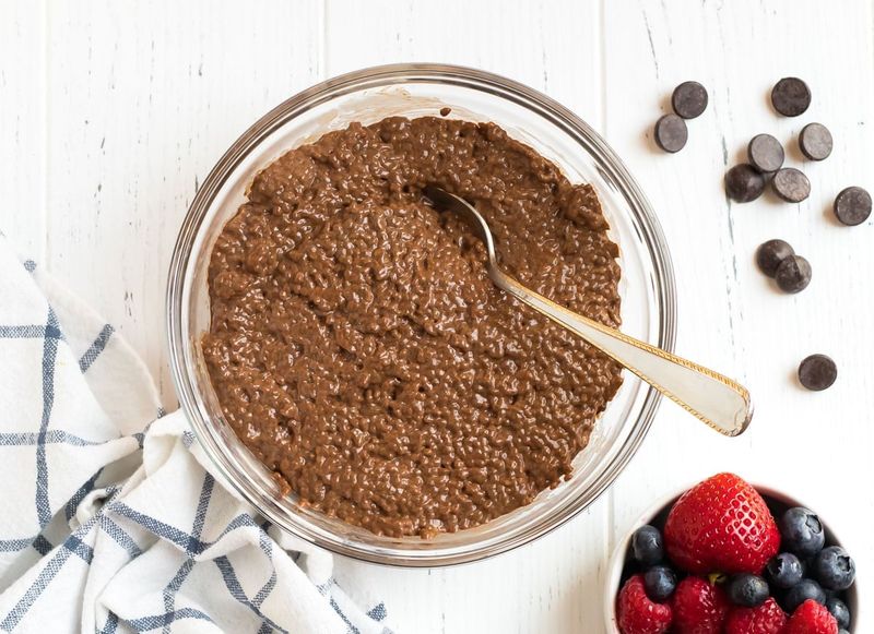 Chocolate Chia Protein Pudding