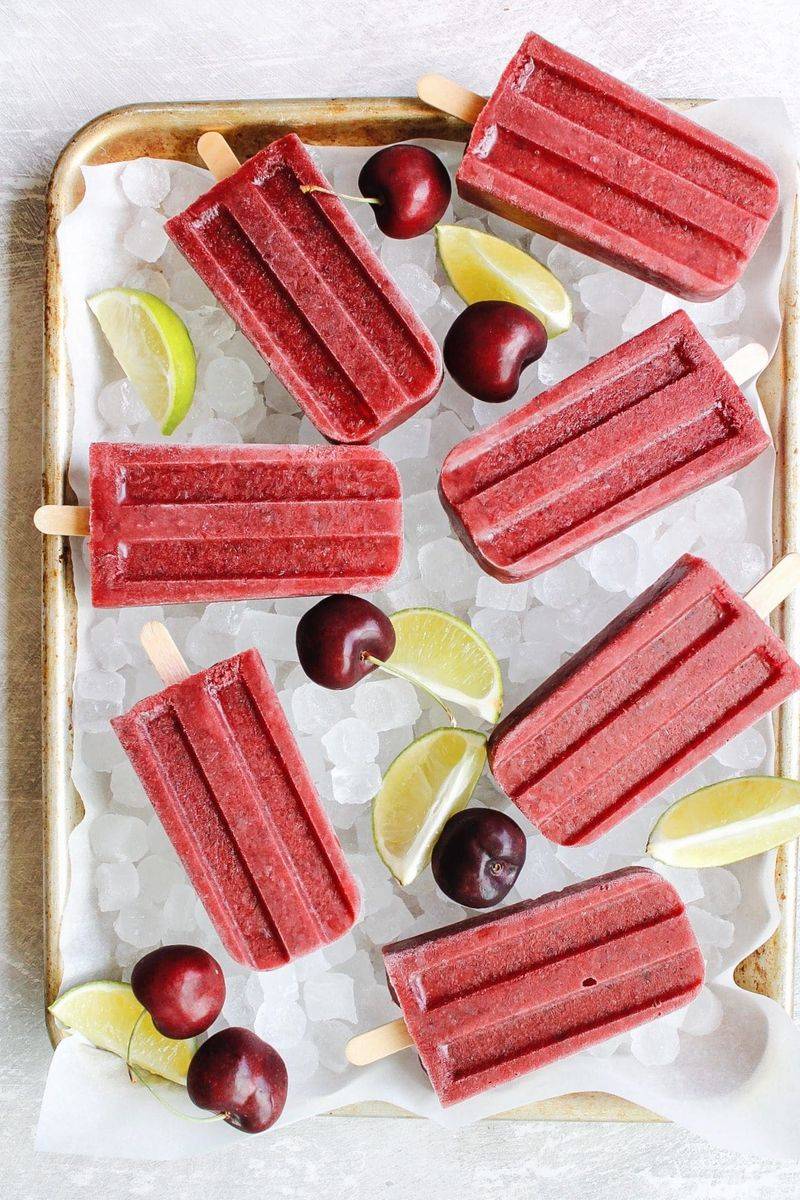 Cherry Popsicles