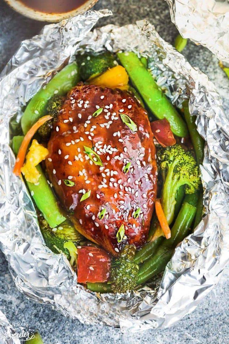 Teriyaki chicken + broccoli