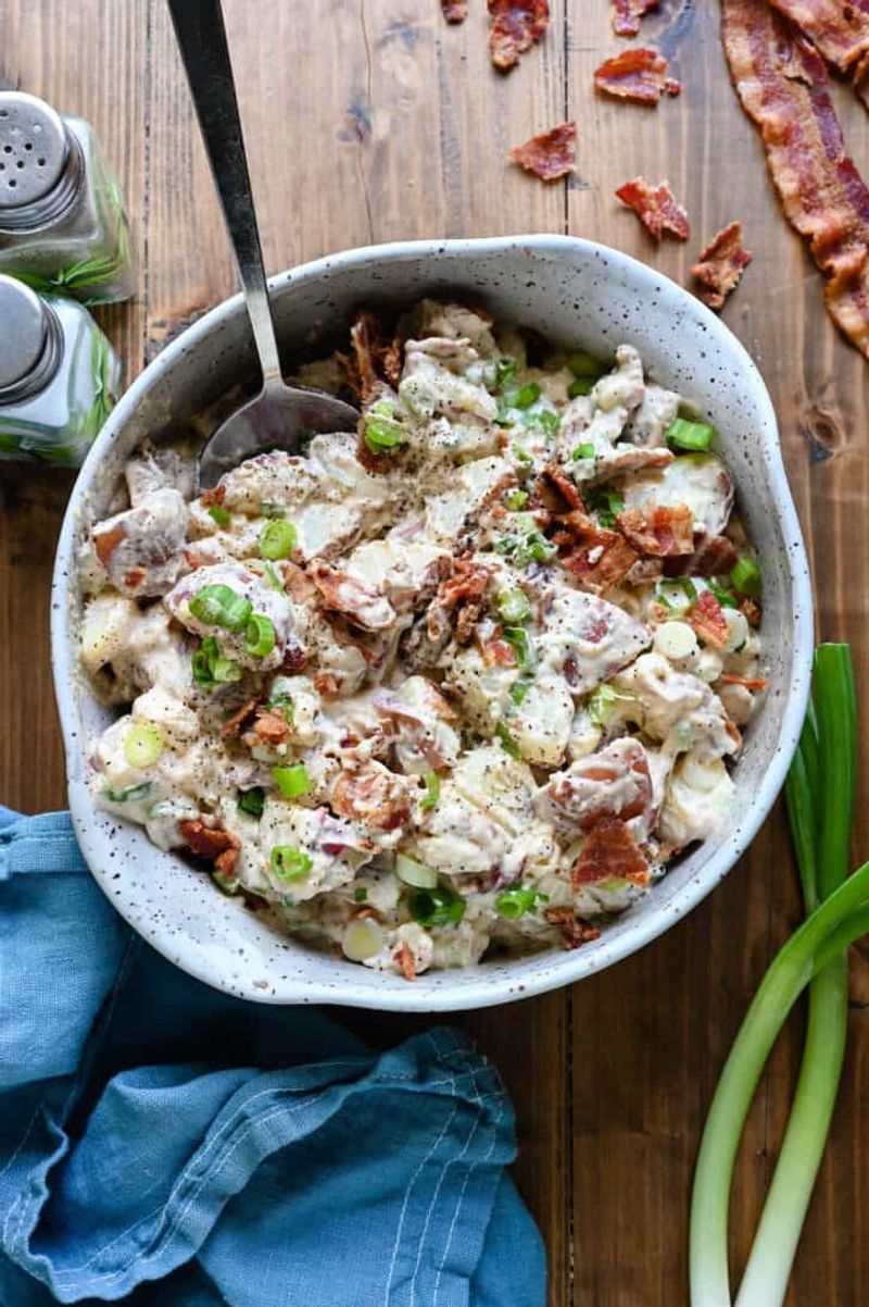 Blue Cheese and Bacon Potato Salad