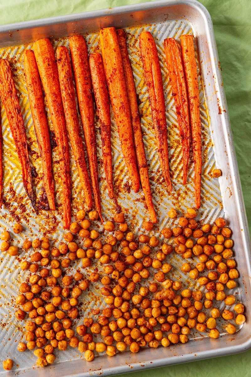 Carrots And Chickpeas Sheet-Pan Dinner