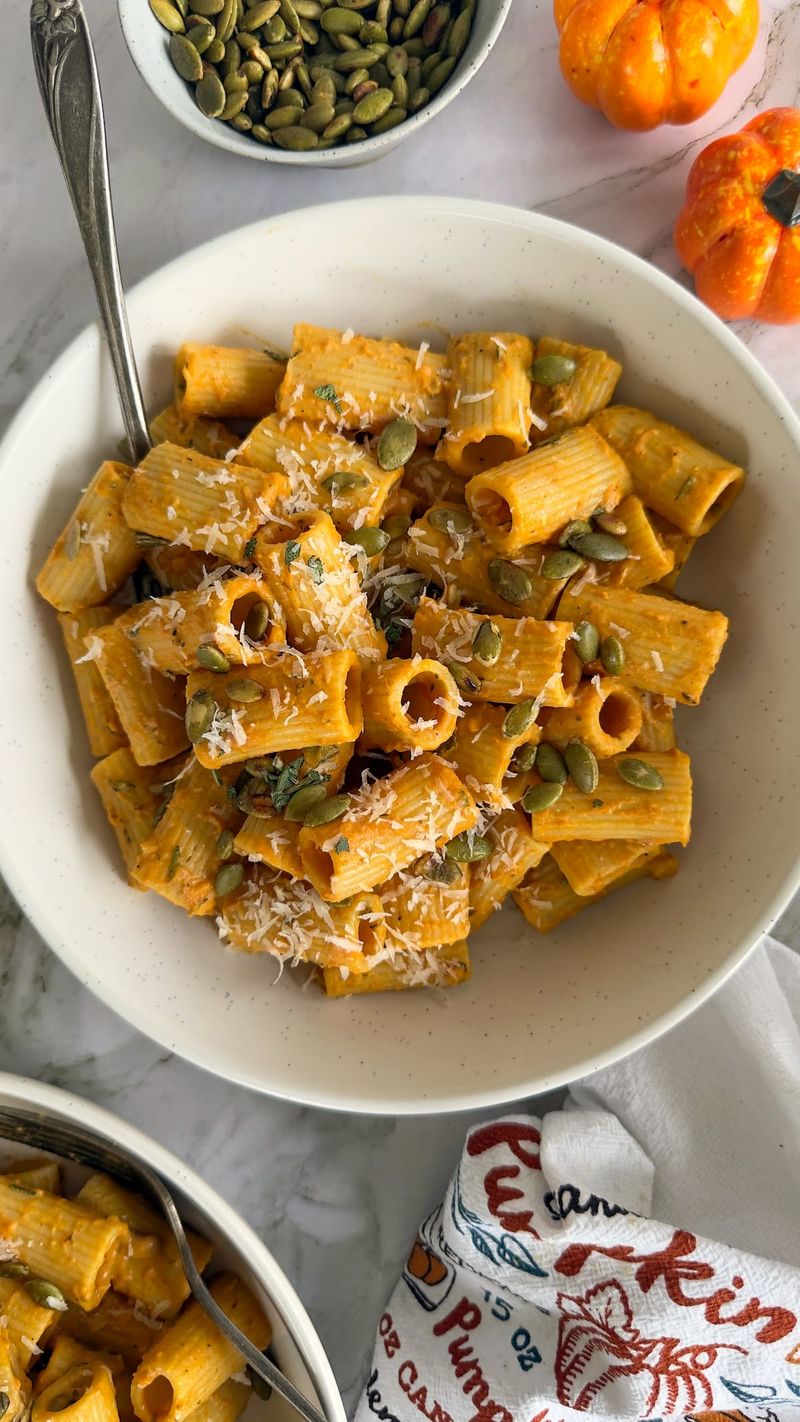 Butternut Squash Pasta With Sage And Toasted Pepitas