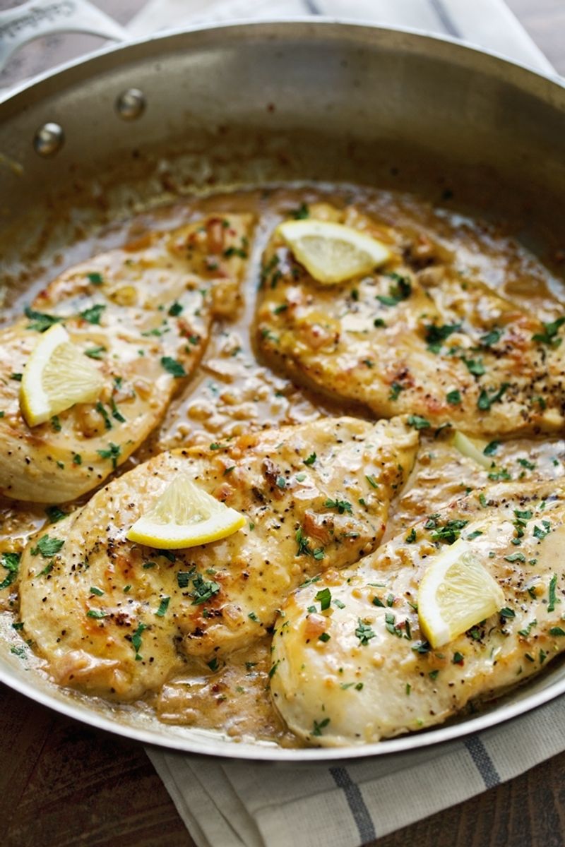 Chicken Cutlets With Creamy Garlic Butter Sauce