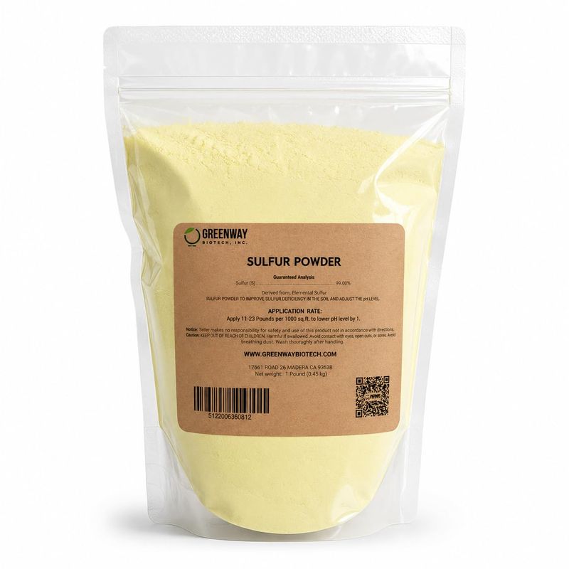 Use Sulfur Slowly and Only at the Recommended Rate