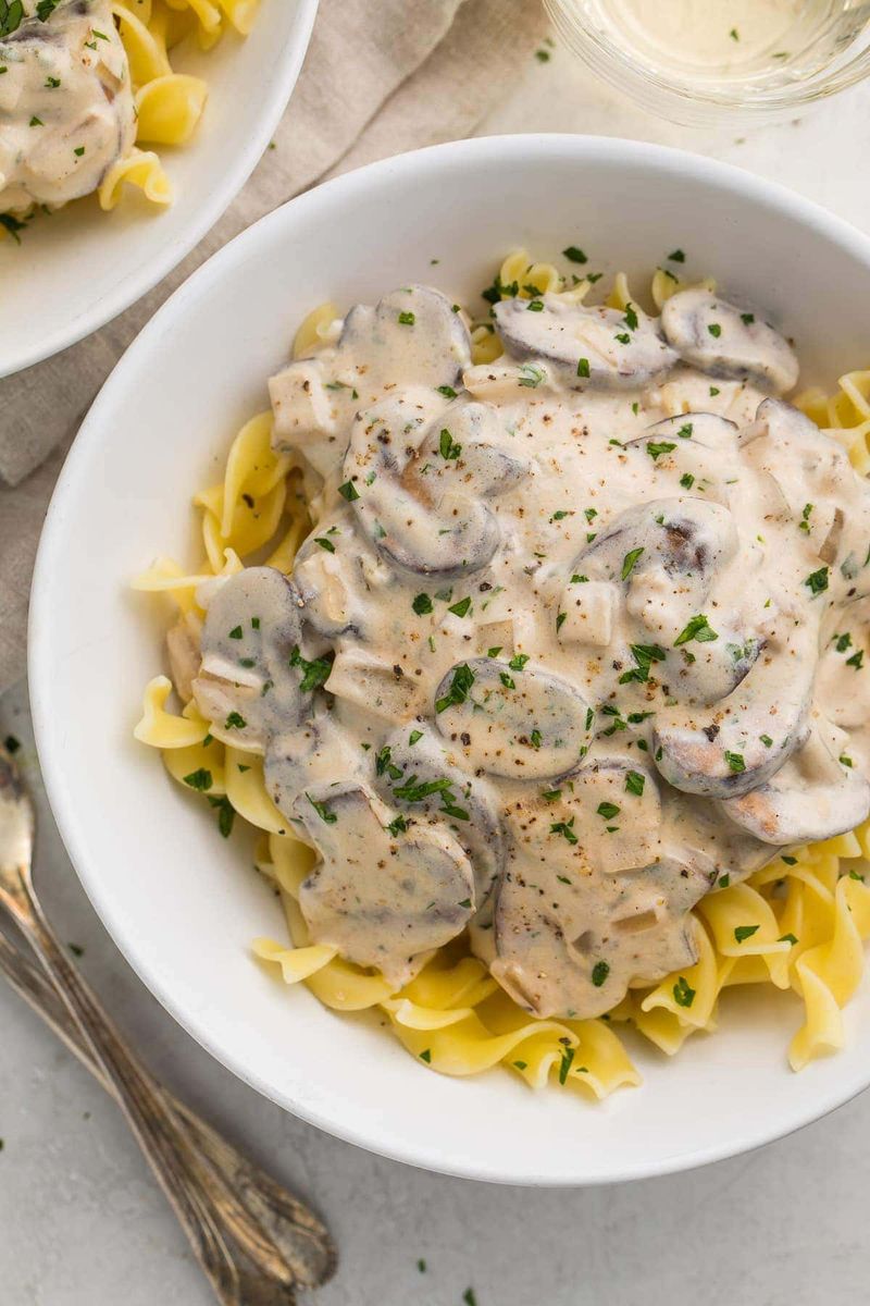 Creamy Mushroom Stroganoff