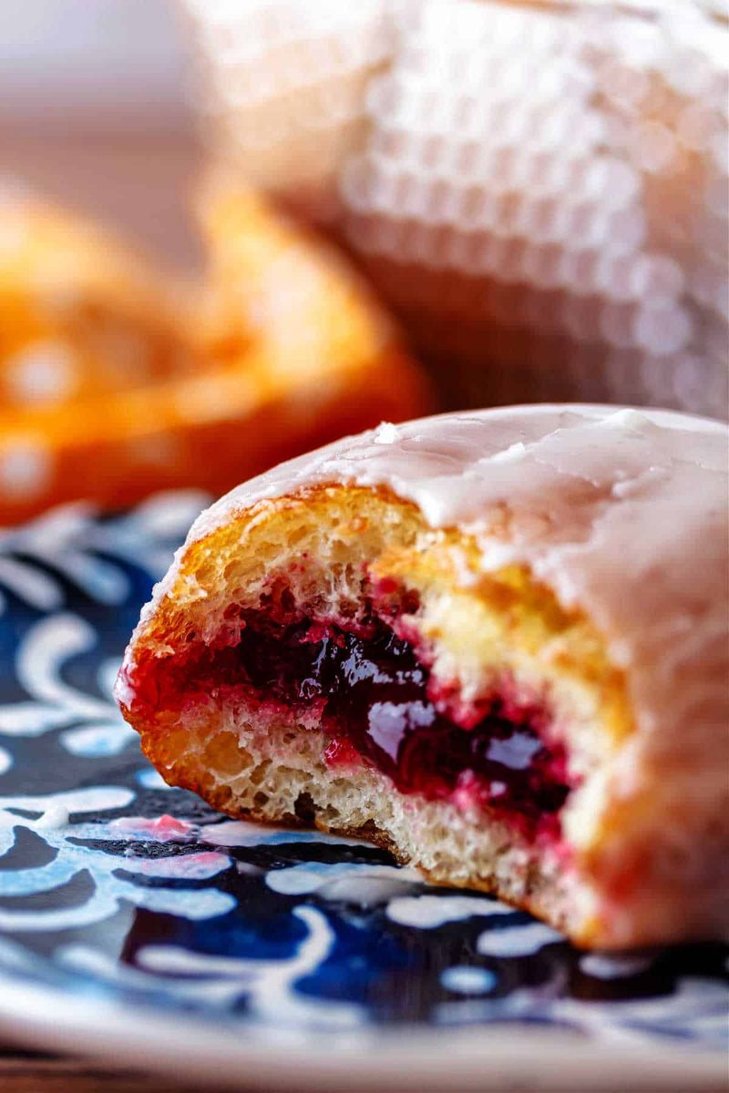 Glazed Raspberry Filled